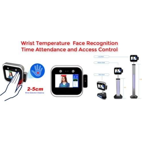 Timmy TM-DF05TW Dynamic 3D Face Recognition Camera RFID Access Control Wrist Temperature Sensor