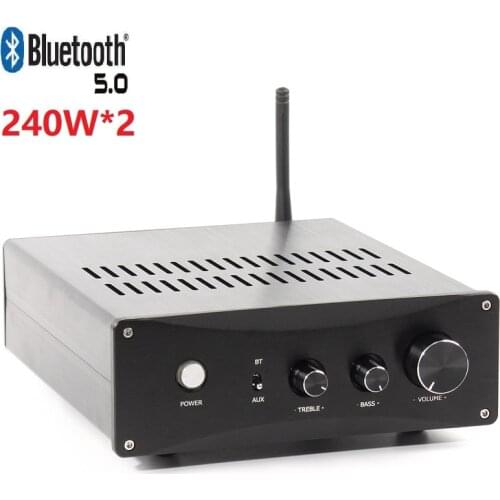 TPA3255 Amplify 2.0 Digital Class D APTX Power Amplifier 240W*2 Bluetooth 5.0 Switch AC220V JRC5532