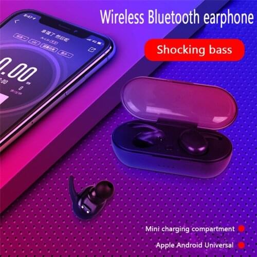 TWS4 Earphones Bluetooth Jerry 5.0 Touch Sports Waterproof Binaural Wireless Bluetooth Earbuds With Charging Bin Earphones