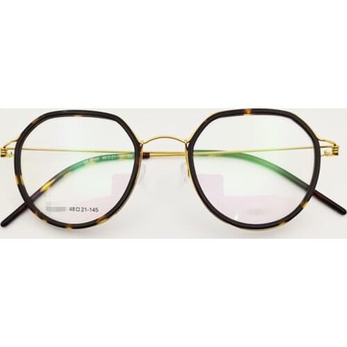 2021New Notched Retro Round ultralight Glasses Frame Optical Prescription Acetate Circle Mens Womens Brand handmade Eyeglasses