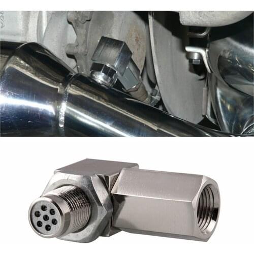 Wupp Universal Exhaust Gas Oxygen Sensor Extender Spacer Joints Converter Remove oxygen sensor connector 90° For M18 x1.5 Jun25
