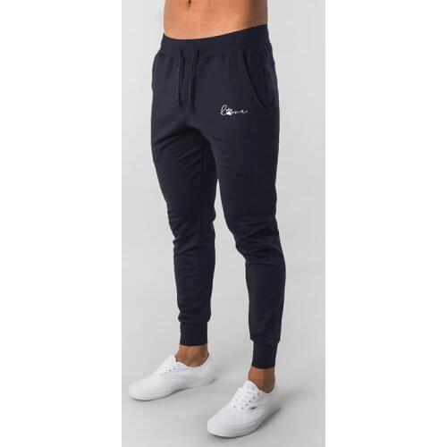 Spring and Autumn Mens Gym Pants Jogging Pants Sweatpants Womens Sports Pants Unisex Loose Long Pants Fashion Brand Printed