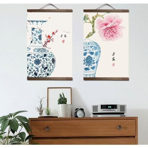 Vintage Chinese Classical Style Wall Art Canvas Painting Nordic Posters And Prints Wall Pictures For Living Room Decoration