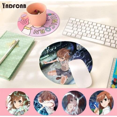 YNDFCNB A Certain Scientific Railgun Anime Anti-Slip Durable Silicone Computermats gaming Mousepad Rug For PC Laptop Notebook