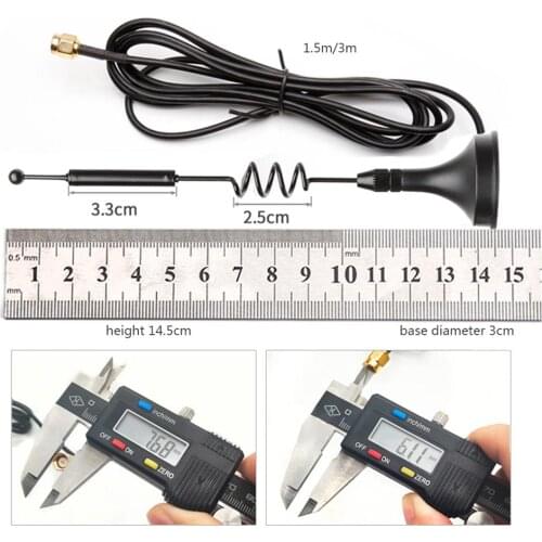 1PC 2.4G/5Ghz dual band wifi antenna 7dbi high gain sucker aerial Copper oscillator + spring with SMA male connector NEW