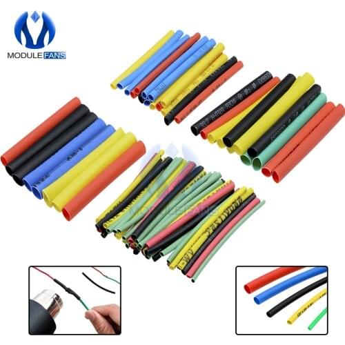 530PCS Car Electrical Cable Tube kits Heat Shrink Tube Tubing Wrap Sleeve Assorted 8 Sizes Mixed Color Diy Electronic