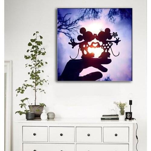 5D DIY Diamond Painting Lovely Kiss Mouse Full Drill Diamond Embroidery Cross Stitch Mosaic Kit Home Decor Christmas Gift