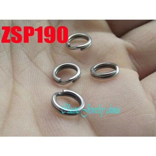 7mm stainless steel key-ring Key Chain jewelry DIY accessories parts 100pcs ZSP190