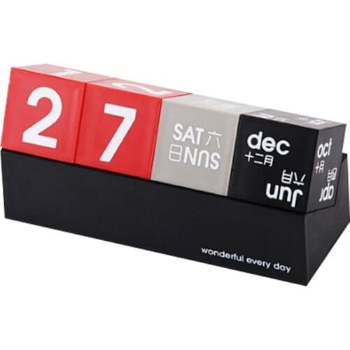 DIY Square Perpetual Calendar Calendar Desktop Calendar Creative Perpetual Calendar Desktop Decoration