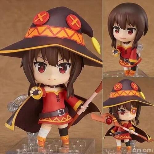 GSC Blessings for a better world Megumin 725 Q version Figure PVC Doll Model Toys Car Decoration 10cm