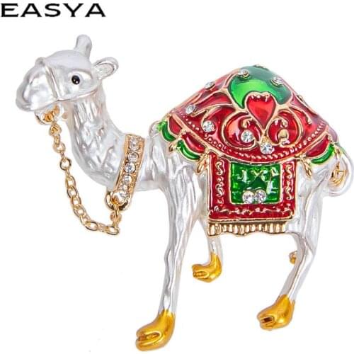 Hot Selling Cute Cartoon Alloy Oil Camel Brooch Wedding Dress Accessories Pin Ladys Beautiful Jewelry Brooch