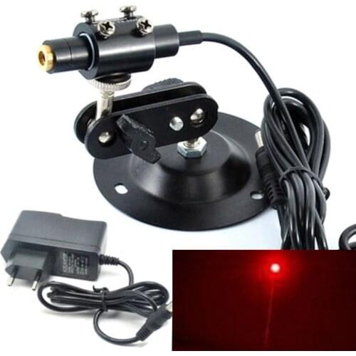Red Sewing Positioning Lights 650nm 80mW Red Laser Module Line Beam 12x55mm w 5V Power Adapter & Holder