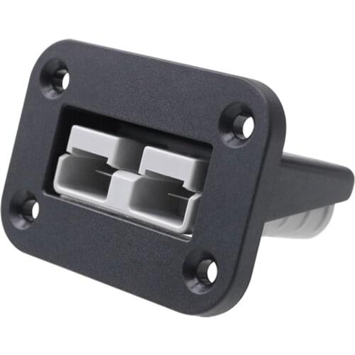 KEBIDUMEI Flush Mount 50 Amp Anderson Plug Mounting Bracket Panel Cover for Caravan Camper Boat Truck