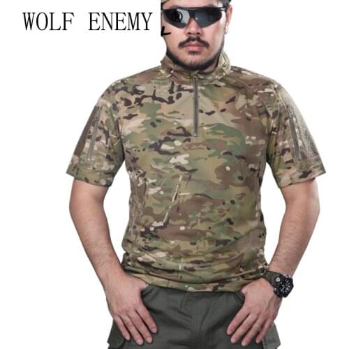 Multicam Tropic Shirt Quickdry 100% Stand Collar Shirt Outdoor MTP Army Shirt Police T-shirt