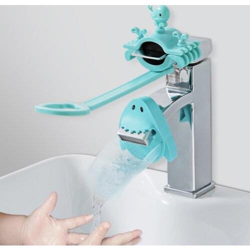 Cartoon Faucet Extender Water Guide Chutes Splash Proof Water Nozzle Extender Sink Handle Extender B99
