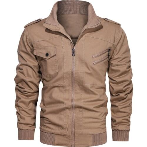 2020 Military Jacket Men Spring Autumn Cotton Windbreaker Pilot Coat Army Mens Bomber Jackets Cargo Flight Jacket Male Clothes