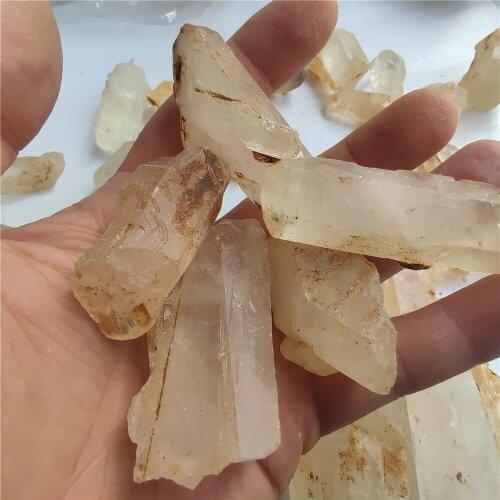 80-100g Natural White Crystal Quartz Stone Crystal Column Specimen Healing Reiki Mineral Decoration Stone