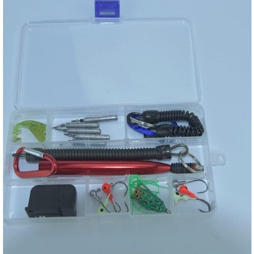 Topind Anglers Vest Pack Accessories Bundle O-ring tool,Tippet threader,Frog fishing lure,Jighead,Heavy Duty,Lanyard,Fising lure