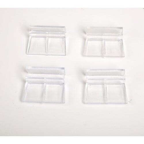 New Fish Aquatic Pet Parts Aquarium Fish Tank Acrylic Clips Glass Cover Support