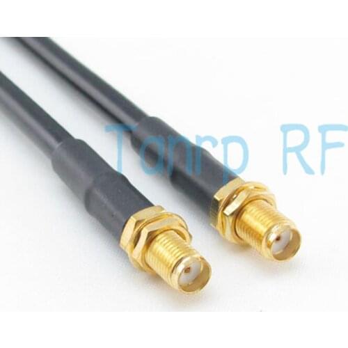 Wholesale Freeshipping! 200CM 6FEET RG58 SMA female jack to SMA female jack RF Pigtail jumper coaxial cable