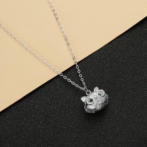 Cxwind Fashion Cat Necklace 2020 Women Delicate Chain Owl Animal Pendant Necklace For Women Clavicle Choker Collar Cute Jewelry
