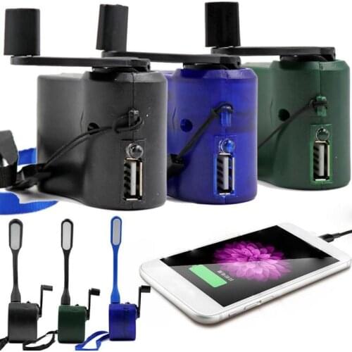 Portable Outdoor Emergency Hand Crank Charger Camping Hiking Emergency Charger Usb Hand Crank Generator