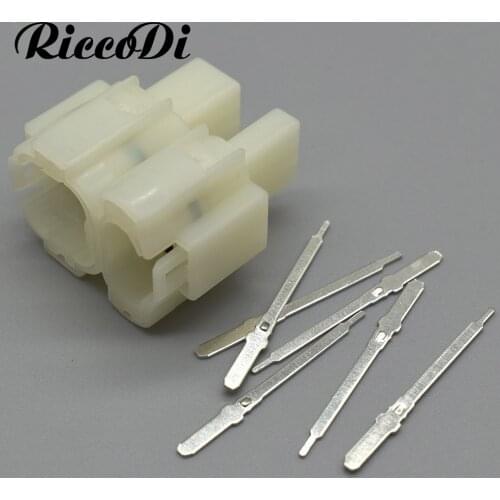 1-20Kits 2.3mm Series Plug 6 Pin Ways Automotive Cable Wire Harness Connector Socket Auto Pcb Pin Header Male