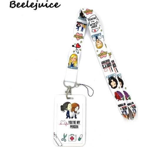 Greys Anatomy Medical Doctor Nurse Neck Strap Lanyard for keys lanyard card ID Holder Jewelry Decorations Accessories Gifts