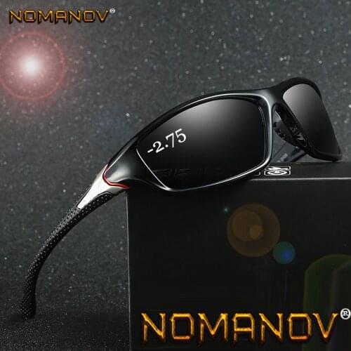 Shield Sports Tr90 Frame Mirror Myopia Polarized Sunglasses Polarized Sun Glasses Custom Made Minus Prescription Lens -1 To -6