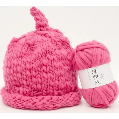 YOMDID Multi-color Wool DIY Handmade Knitting Yarn Big Belly Sweater Weaving Thread laine a tricoter For Hat Scarf Shawl