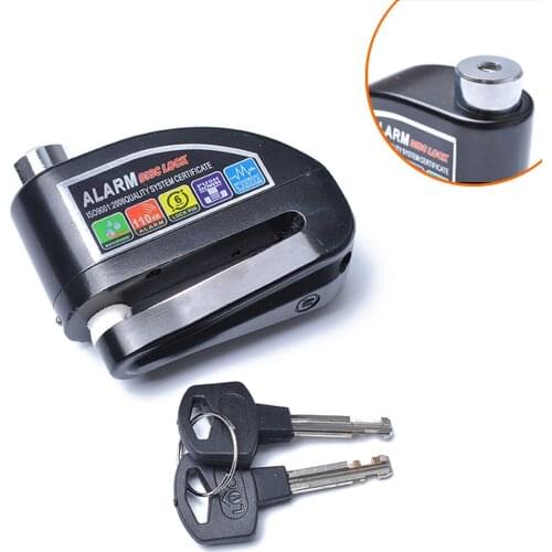 Motorcycle Scooter Disc Brake Lock Motor Bicycle Anti-theft Wheel Disc Brake Lock Waterproof Security Alarm Protection