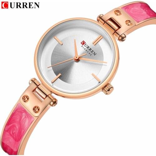 CURREN 9058 Quartz Watch Women Luxury Bracelet Women Watches Metal Band Fashion Ladies Wrist Watch Casual Female Clock