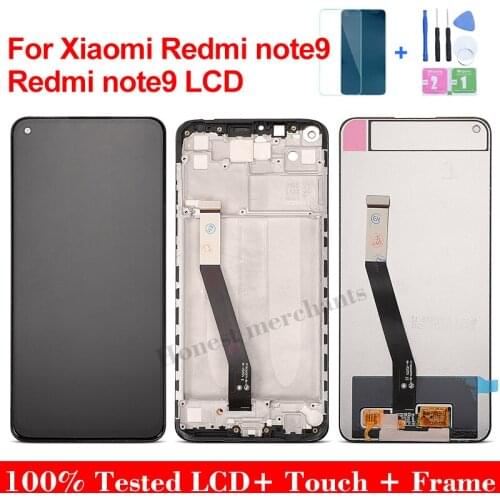 6.53"for Redmi Note9/Redmi10x LCD Display Touch Screen Digitizer Assembly for Redmi 9 Screen Replacement With Frame