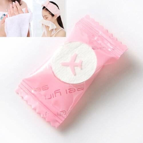 100 PCS Dry Pressed Coin Disposable Face Towel Baby Wipes Tablet Travel Tissue Towel Bath Towels For Adults Hot Sale