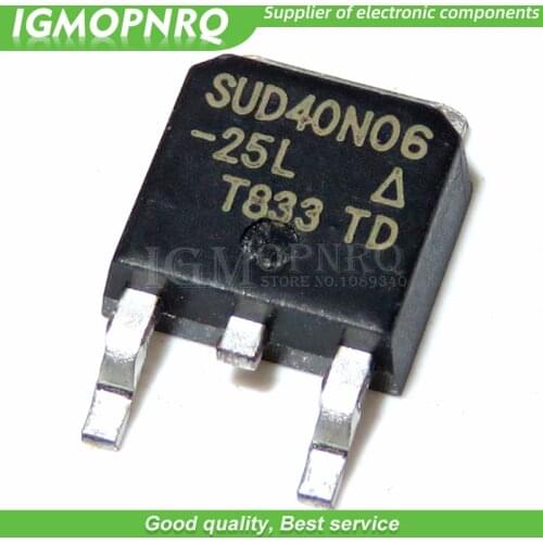100PCS SUD40N06-25L TO-252 40N06 TO252 SUD40N06 40N06-25L