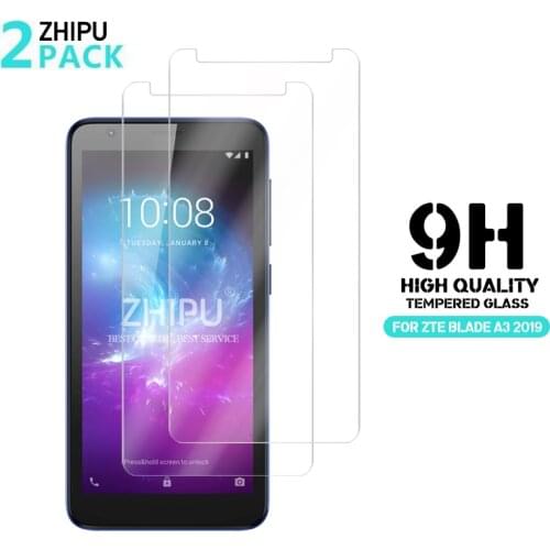2Pcs Tempered Glass For ZTE BLADE A3 2019 Glass Screen Protector 2.5D 9H Tempered Glass For ZTE BLADE A3 2019 Protective Film