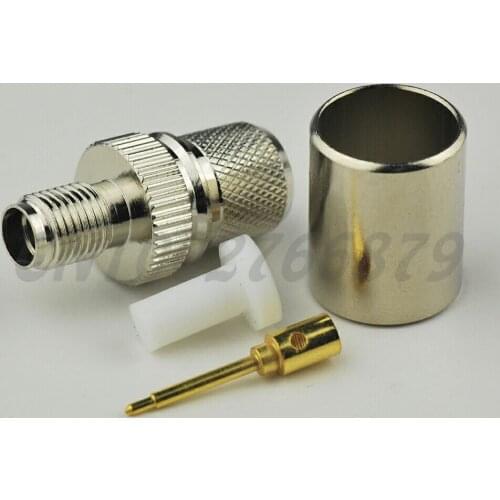 20pcs RF electrical Coaxial Connector RP-SMA Solder Jack(male pin) Crimp connector for LMR400