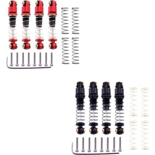 4Pcs Aluminum Mini Shock Absorber Damper for 1/24 RC Crawler Car Axial SCX24 90081 Upgrade Parts Accessories