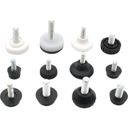 10pcs! Height Adjustable Leveling Chair Leg Feet Furniture Mat Screw-in Base Sofa Bed Cabinet Table Floor Protector M10 M8 M6