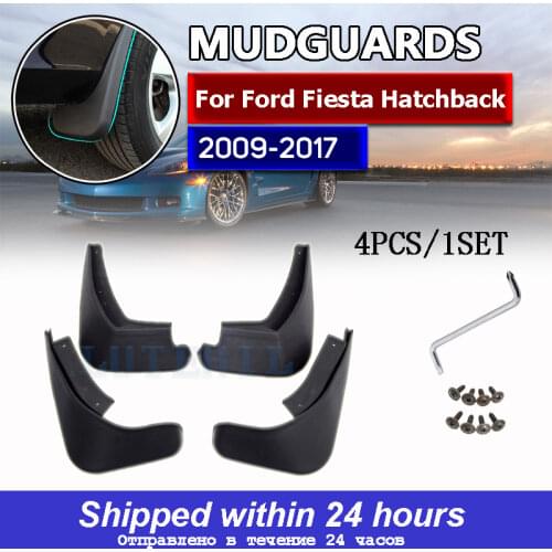 4Pcs Car Front Rear Mud Flaps Mudguards Fender Flares Splash Guards for Ford Fiesta Hatchback 2009-2016