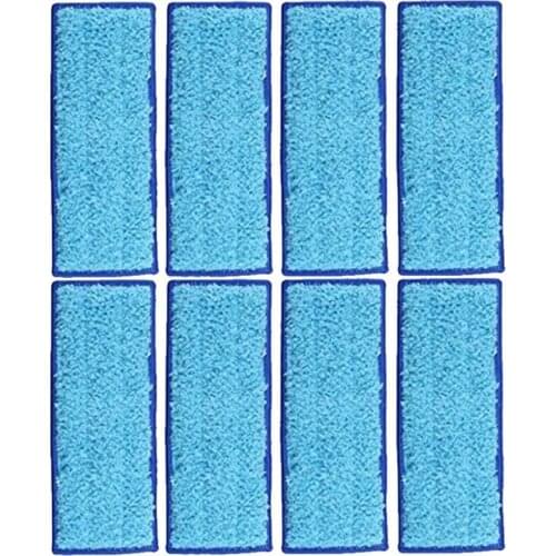 AD-8 Pack Microfiber Wet Cloth Mopping Pads Washable Reusable Replacement for Irobot Braava Jet 240/241 Cleaner Robot