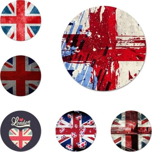 England British English Uk Flag Icons Pins Badge Decoration Brooches Metal Badges For Clothes Backpack Decoration