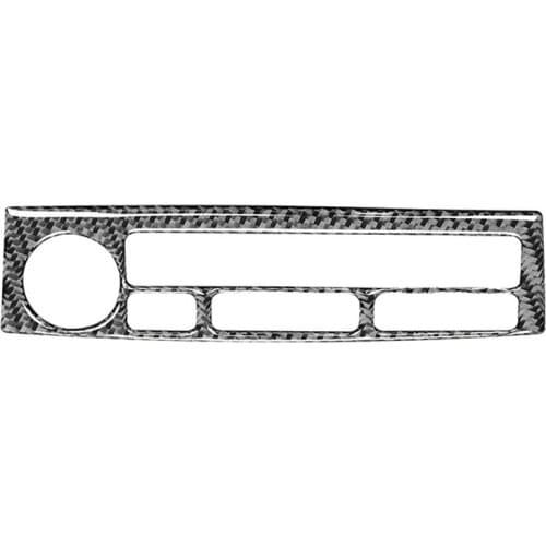 Car Navigation Control Panel Button Cover Trim Carbon Fiber for Nissan 350Z 2003-2009 Accessories