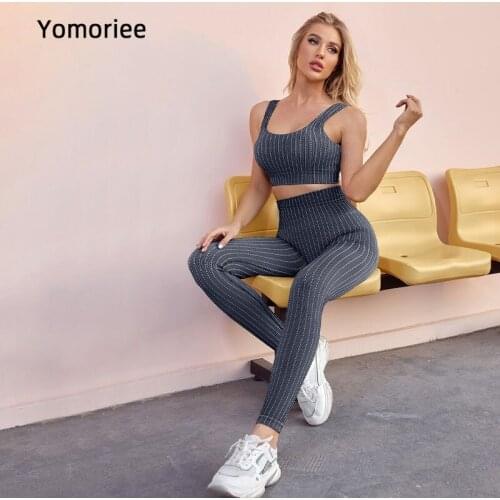 Quick-drying Yoga Set Sports Running Seamless Fitness Bra Trousers Set Women Suit Running Workout Gym Elastic Outfits Clothes