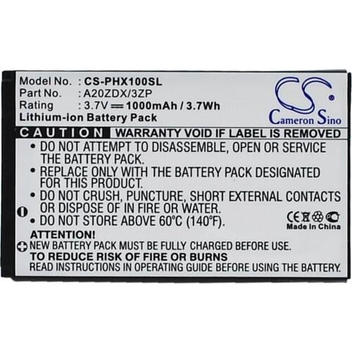 Cameron Sino High Quality 1000mAh Battery A20ZDX/3ZP for Philips Xenium T129, Xenium X100, Xenium X325