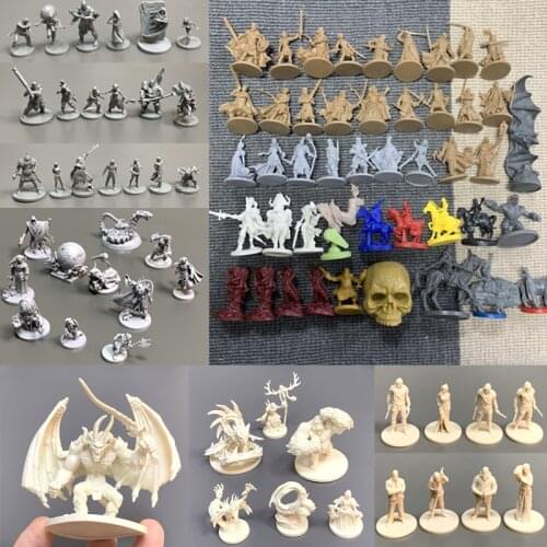 Board Game Miniatures Role-playing Figure Endless Slaughter Black Plague Zombie Warrior Wargame Model Zombicide Thumbnail Toy