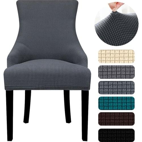 Elastic Wing Back King Back Chair Covers Seat Covers Polar Fleece European Washable Home Style Sloping Arm Big Size Leorate