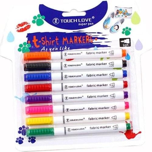 DIY cloth brush, textile paint graffiti pen