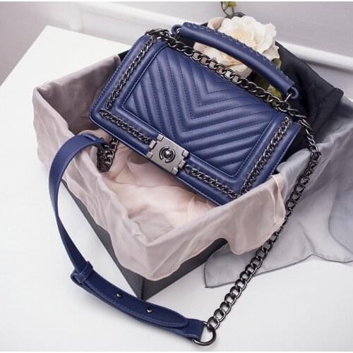 Classic Crossbody Bags Women Luxury Leather Small Chains Handbag Bolsos Mujer Designer Famous Brand Ladies Shoulder Bag