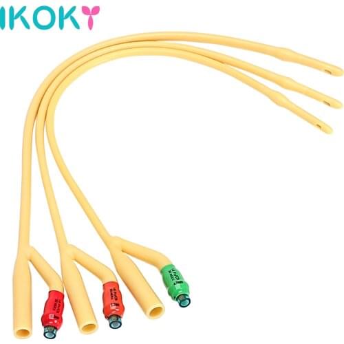 IKOKY Penis Plug Urethral Stretching Sounding Sex Toys for Men Male Masturbator Double Hole Catheters Sounds Urethral Dilators